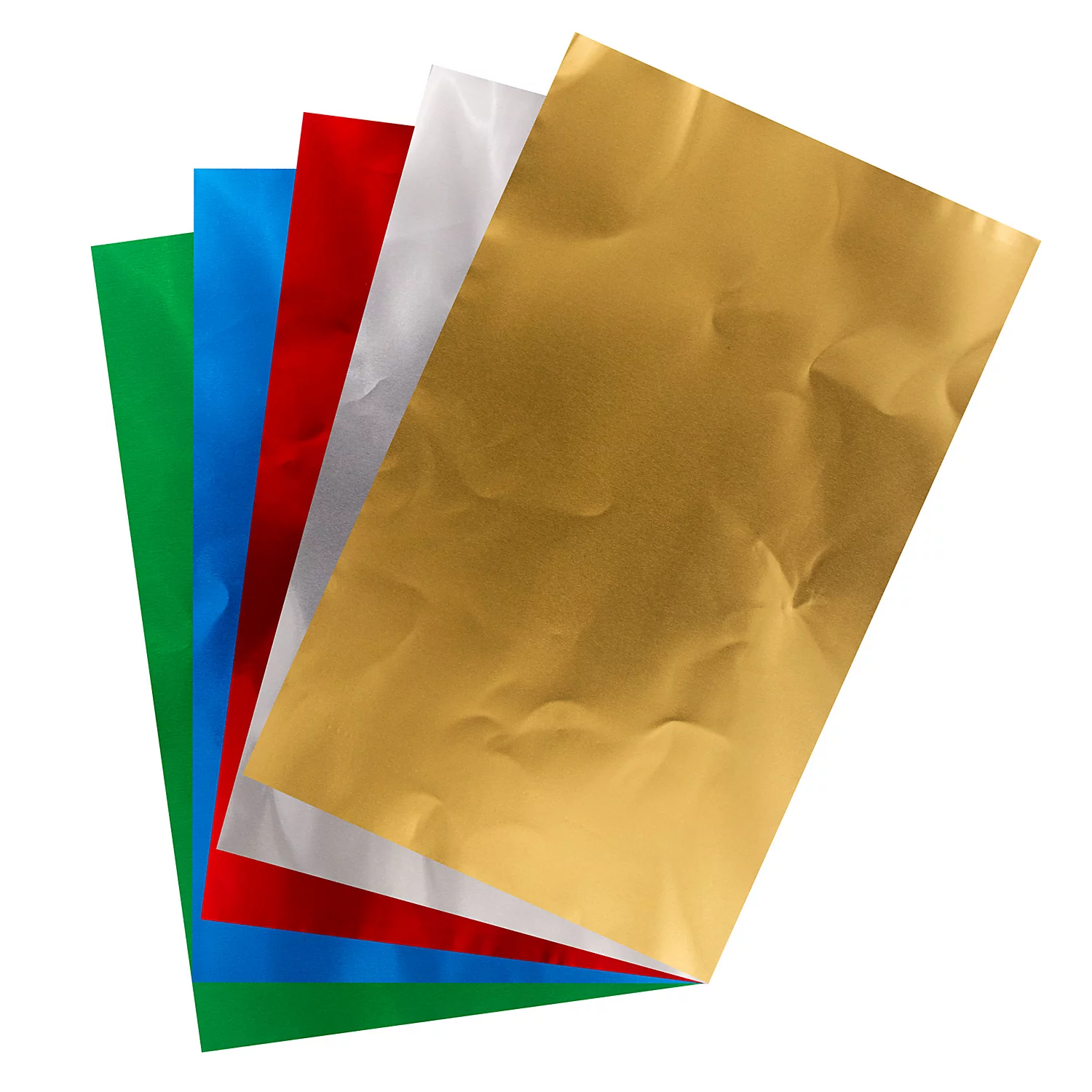 Feuilles de métal à repousser, multicolore, 18,5 x 29 cm, 5 feuilles
