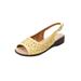 Extra Wide Width Women's The Mary Sling by Comfortview in Yellow (Size 10 WW)