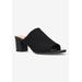 Women's Carmella Mules by Easy Street in Black Stretch Fabric (Size 8 1/2 M)