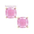 Kate Spade Jewelry | Kate Spade Semi-Precious Square Pink Stone Stud Earrings | Color: Gold/Pink | Size: Os
