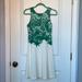 Anthropologie Dresses | Anthropologie Green And White Lace Dress | Color: Green/White | Size: Xs