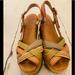 Kate Spade Shoes | Kate Spade Wedge 3” Platform Sandals Sz 6 | Color: Tan | Size: 6