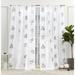 Nicole Miller New York Mabel Sheer Rod Pocket Curtain Panels Pair 108.0 H x 54.0 W in brownPolyester in Gray | 54" W x 108" L | Wayfair