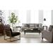 Bernhardt Tarleton 96.5" Recessed Arm Sofa w/ Reversible Cushions in Gray/Yellow | 39.5 H x 96.5 W x 44 D in | Wayfair B4267_5533-011_725