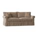 Wayfair Custom Upholstery™ Amari 84" Rolled Arm Slipcovered Sleeper Sofa w/ Reversible Cushions, Linen | 31 H x 84 W x 110 D in