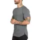 Marque gym vêtements fitness t-shirt hommes mode extension hip hop été t-shirt manches courtes