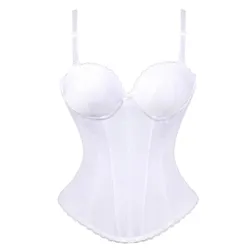 Corset de Mariage Blanc pour Femme Bustier Élégant Amincissant Lingerie