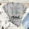 "T-shirt ""Be Like Friends"" pour fille haut avec pivot inspiré de la série télévisée Friends"