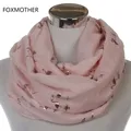 FOXMOTHER-Foulard Flamant Rose Menthe Brcorporelle pour Femme Écharpe Snood Châle Bronzant