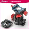 Ulanzi U-60 U-70 métal Rotule saupoudrer Tilt touristes froid chaussure tête de trépied Vlog tête de