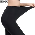 BONAS – collants chauds en velours pour femme taille Plus haute élasticité Sexy garde au chaud