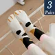 Lot de 3 paires de chaussettes pour femmes pour rester dans la maison motif de dessin animé Super