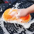 Carsun-Éponge de Lavage de Voiture en Microcarence Brosses de Détail Serviette de Lavage Gants