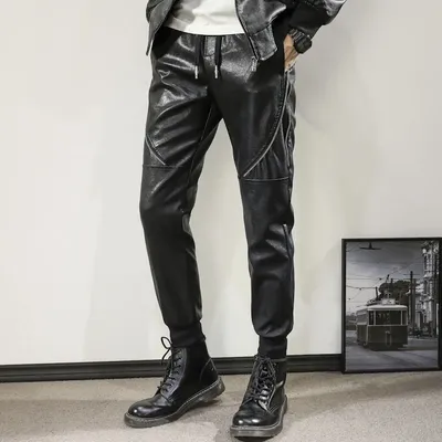 Pantalon tixi en similicuir noir pour homme pantalon Chancelier sexy moto résilience ny 28-36