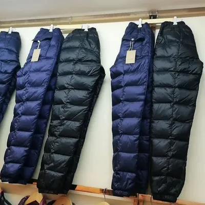 Pantalon en duvet épais pour homme pantalon chaud froid pantalon ample salle de bain O hiver