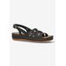 Extra Wide Width Women's Kehlani Sandals by Easy Street in Black (Size 9 WW)