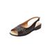 Wide Width Women's The Mary Sling by Comfortview in Black (Size 7 1/2 W)