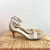 Coach Shoes | Coach Snake Leather Strappy Sandals Size 6.5 | Color: Gold | Size: 6.5