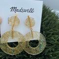 Madewell Jewelry | Madewell Nwt Gold Glitter Drop Earrings | Color: Gold | Size: Os