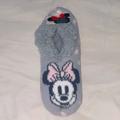 Disney Accessories | Disney Minnie Mouse Slipper Socks | Color: Gray/Pink | Size: Os