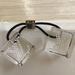 Louis Vuitton Accessories | Louis Vuitton Nwt Crystal Monogram Hair Cubes | Color: Black/Silver | Size: Os