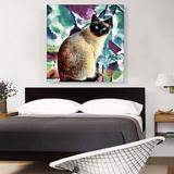 ARTCANVAS Siamese Cat Breed Colors - Wrapped Canvas Graphic Art Print Canvas, Wood in White | 36 H x 36 W x 0.75 D in | Wayfair ACICAT142-1S-36x36