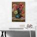 ARTCANVAS Bouquet of Roses 1910 by Pierre-Auguste Renoir - Wrapped Canvas Painting Print Canvas, in Blue/Green/Red | 26 H x 18 W x 1.5 D in | Wayfair