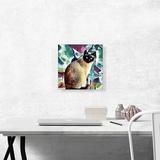ARTCANVAS Siamese Cat Breed Colors - Wrapped Canvas Graphic Art Print Canvas, Wood in Black/Green | 12 H x 12 W x 1.5 D in | Wayfair