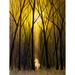 Buy Art For Less White Unicorn by Ed Capeau - Painting Print Canvas/Metal in Black/Green/Yellow | 16 H x 12 W x 0.15 D in | Wayfair EDC372 16x12