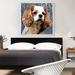 ARTCANVAS Cavalier King Charles Spaniel Dog Breed Blue - Wrapped Canvas Painting Print Canvas, Wood in White | 36 H x 36 W x 0.75 D in | Wayfair