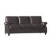 Bradington-Young West 82" Genuine Leather Rolled Arm Sofa Genuine Leather in Brown | 36 H x 82 W x 38 D in | Wayfair 759-95-906700-84-TU-PL-#9GM
