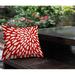 Red Barrel Studio® Outdoor Square Pillow Cover & Insert redPolyester/Polyfill/Polyester | 18 H x 18 W x 4.3 D in | Wayfair