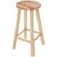 Tabouret de bar mi-hauteur Ika 67 cm - Marron Clair