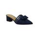 Wide Width Women's Randa Pumps And Slings by J. Renee in Navy Satin (Size 7 W)