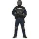 Fiestas Guirca SWAT Kostüm Herren Fasching inkl. SWAT Weste Herren, Sturmhaube, Jumpsuit, Knieschöner - Gr. L 52-54 – SEK Polizei Kostüm Herren
