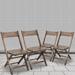 Sand & Stable™ Jon Slatted Wood Folding Wedding Chair - Event Chair in Black/Brown | 29.5 H x 16 W x 19.5 D in | Wayfair 4-WFC-SLAT-AB-GG