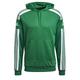 adidas Men's Squadra 21 Hooded Track Top, team green/white, S