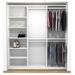 Latitude Run® Crissey 75" W Closet System Manufactured Wood in Brown/White | 93 H x 75 W x 14 D in | Wayfair 82CD98C888B143C5A8C2B127A10E64E0