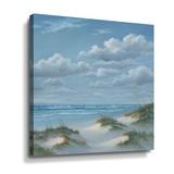 Rosecliff Heights Shoreline III by Georgia Janisse - Painting Print on Canvas in Blue | 24 H x 24 W x 2 D in | Wayfair