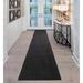 White 588 x 36 x 0.2 in Area Rug - Ebern Designs Solid Color Charcoal Black Low Pile Slip Resistant Rugs Polyester | 588 H x 36 W x 0.2 D in | Wayfair