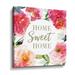 Winston Porter Home Sweet Home by Portfolio Dogwood - Graphic Art Print on Canvas in Green/Pink | 10 H x 10 W x 2 D in | Wayfair