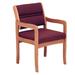 Symple Stuff Geier 21.5" W Waiting Room Chair w/ Wood Frame in Red/Indigo | 33.5 H x 21.5 W x 23.25 D in | Wayfair 13F8B85D6F114A31911CD79B345046D9