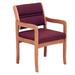 Symple Stuff Geier 21.5" W Waiting Room Chair w/ Wood Frame in Red/Indigo | 33.5 H x 21.5 W x 23.25 D in | Wayfair 42748275B7764DA9820B2BEED7081D62
