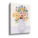 Gracie Oaks Lovely to Be Home Flowers by Portfolio Dogwood - Graphic Art Print on Canvas in Blue/Gray/Orange | 24 H x 18 W x 2 D in | Wayfair