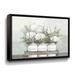 Flower Jars by Portfolio Dogwood - Graphic Art Print on Canvas Print Canvas in White Laurel Foundry Modern Farmhouse® | 2 D in | Wayfair