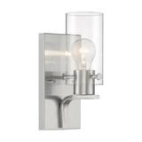 Nuvo Lighting 67188 - 1 Light 120 volt Brushed Nickel Vanity Light Fixture (SOMMERSET 1 LIGHT VANITY)