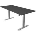 Kerkmann Höhenverstellbarer Steh-Sitz-Tisch (elektrisch) »Move 1« 180 cm grau, 180x120x80 cm