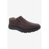 Men's BEXLEY II Slip-On Shoes by Drew in Brown Tumbled Leather (Size 9 1/2 6E)