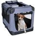3 Door Dog Soft Crate Kennel for Pet Indoor Home & Outdoor Use, 27.5" L X 20" W X 20" H, Medium, Blue