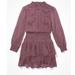 American Eagle Outfitters Dresses | American Eagle Ruffled High Neck Mini Dress | Color: Purple | Size: M